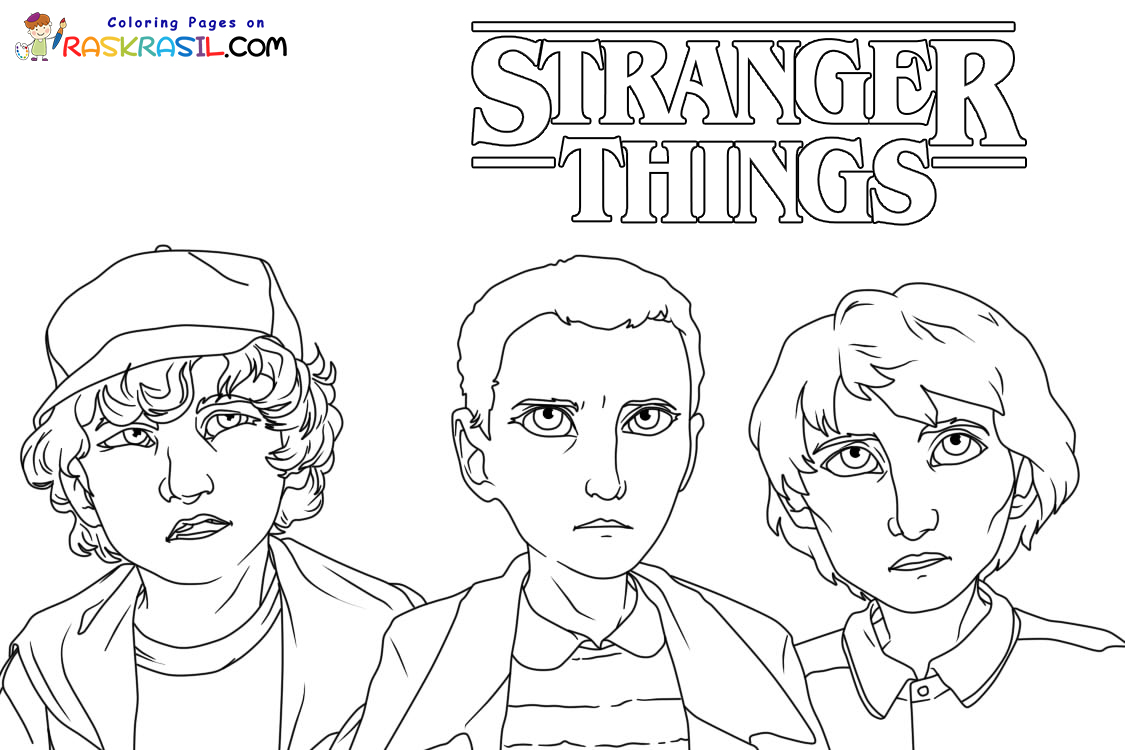 Coloriage dessin personnage stranger things