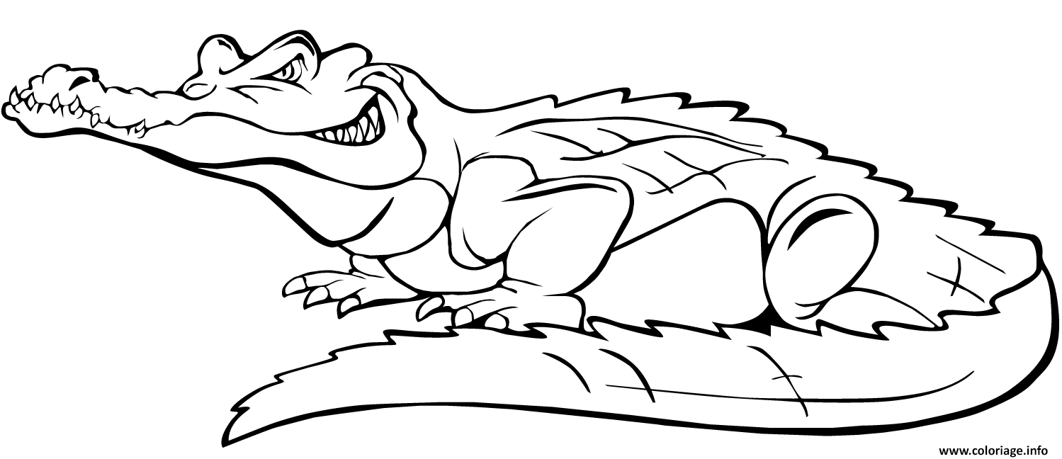 étape pour dessiner un crocodile énervé